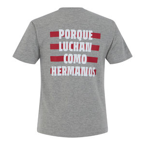 Camiseta Atleti Gris Porque Luchan como Hermanos Ni&ntilde;o